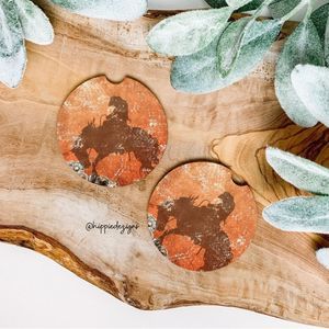 CowgirlCar Coaster Set  | Western Car Accessories